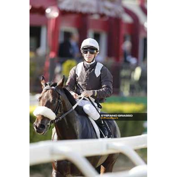 Cristian Demuro on Peng winner of Premio Livermore Roma,Capannelle racecourse,27th oct.2013 ph.Stefano Grasso