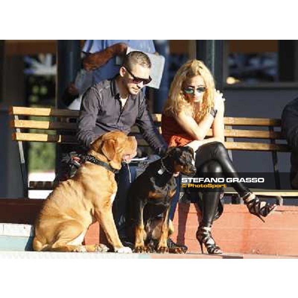 Racegoers at Capannelle racecourse Roma,Capannelle racecourse,27th oct.2013 ph.Stefano Grasso