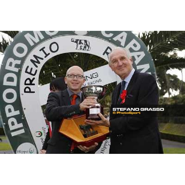 The prize giving ceremony of the Premio Roma GBI Racing Roma,Capannelle racecourse,3rd nov.2013 ph.Stefano Grasso