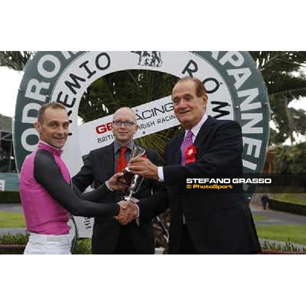 The prize giving ceremony of the Premio Roma GBI Racing Roma,Capannelle racecourse,3rd nov.2013 ph.Stefano Grasso