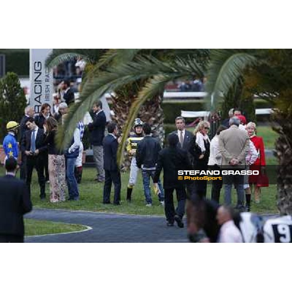 The paddock Roma,Capannelle racecourse,3rd nov.2013 ph.Stefano Grasso
