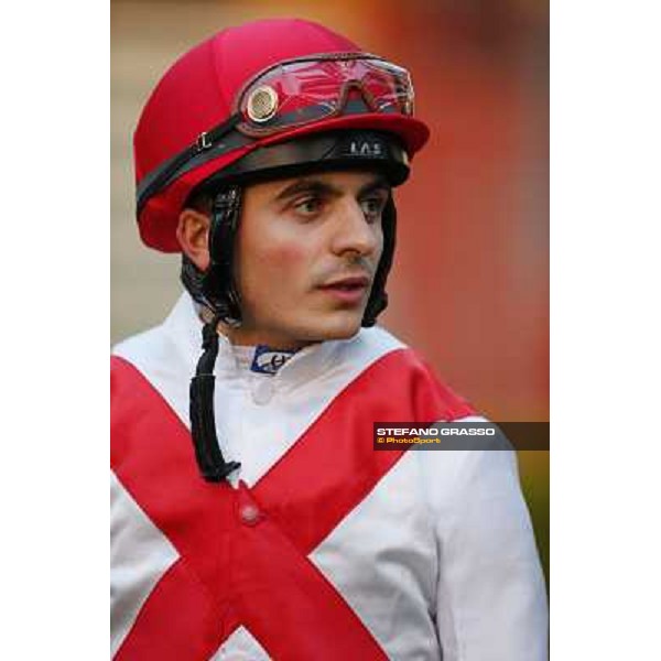 Andrea Atzeni Roma,Capannelle racecourse,3rd nov.2013 ph.Stefano Grasso