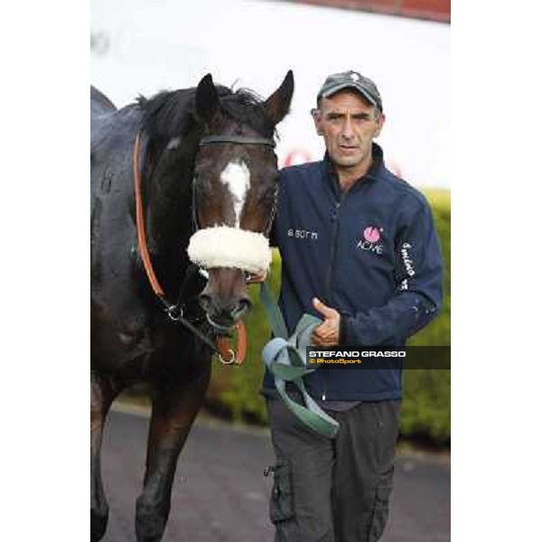 Last Temptation returns home after the finish of the Premio Erice Roma,Capannelle racecourse,3rd nov.2013 ph.Stefano Grasso