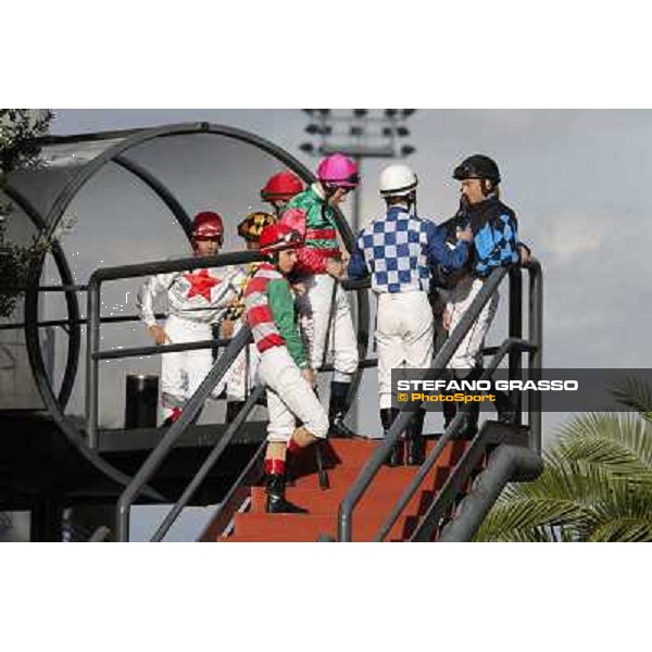 jockeys Roma,Capannelle racecourse,3rd nov.2013 ph.Stefano Grasso