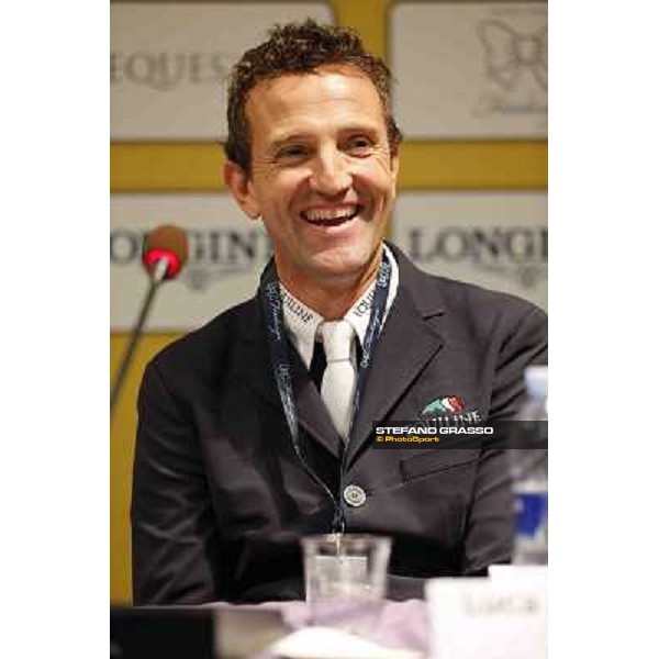 Luca Maria Moneta-press conference Longines Fei World Cup Fieracavalli - Jumping Verona 2013 ph.Stefano Grasso