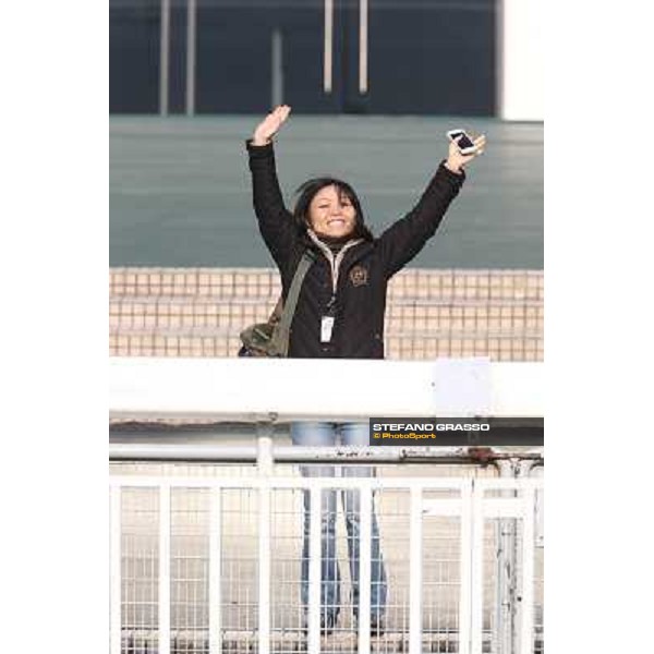 Miwa Tanaka Morning worksout at Sha Tin Hong Kong,4th dec.2013 ph.Stefano Grasso