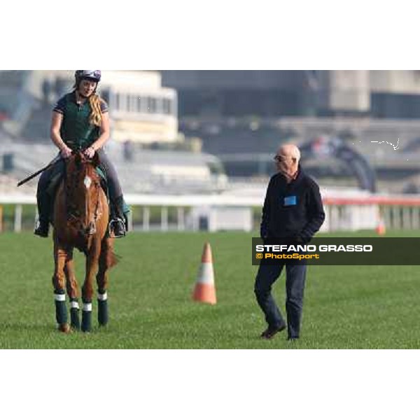 Alain de Royer Duprè and Ebiyza Morning worksout at Sha Tin Hong Kong,4th dec.2013 ph.Stefano Grasso