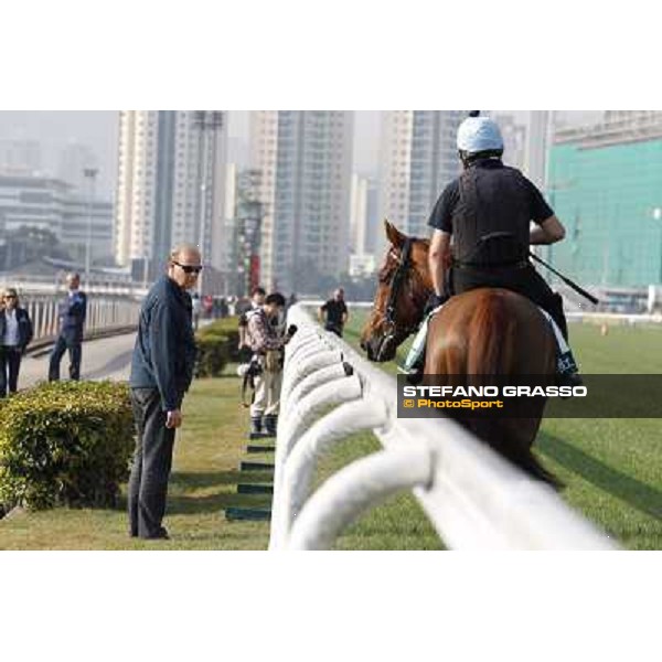 morning worksout - Ed Dunlop and Red Cadeaux Hong Kong,Sha Tin racecourse,6th dec.2013 ph.Stefano Grasso
