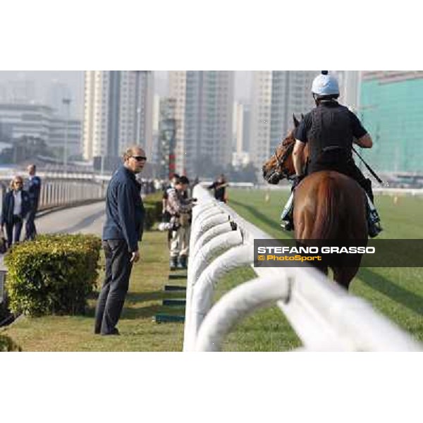 morning worksout - Ed Dunlop and Red Cadeaux Hong Kong,Sha Tin racecourse,6th dec.2013 ph.Stefano Grasso