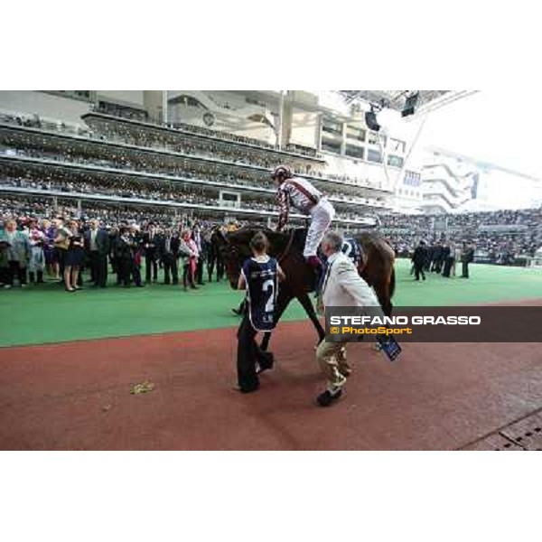 The Longines Hong Kong Cup - Christophe Soumillon and Cirrus des Aigles Hong Kong-Sha Tin racecourse,8th dec.2013 ph.Stefano Grasso/Longines