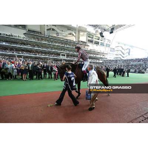 The Longines Hong Kong Cup - Christophe Soumillon and Cirrus des Aigles Hong Kong-Sha Tin racecourse,8th dec.2013 ph.Stefano Grasso/Longines