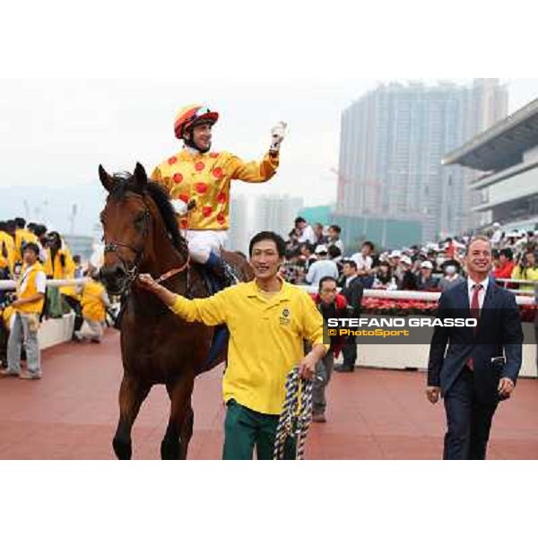 Douglas Whyte and Akeed Mofeed win the Longines Hong Kong Cup Hong Kong-Sha Tin racecourse,8th dec.2013 ph.Stefano Grasso/Longines