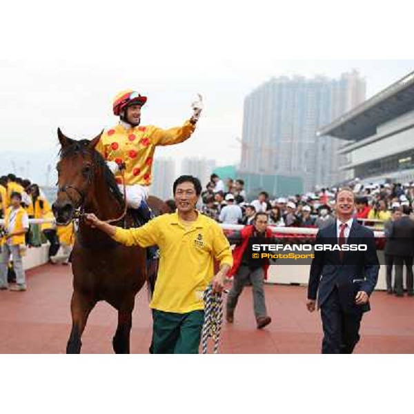 Douglas Whyte and Akeed Mofeed win the Longines Hong Kong Cup Hong Kong-Sha Tin racecourse,8th dec.2013 ph.Stefano Grasso/Longines