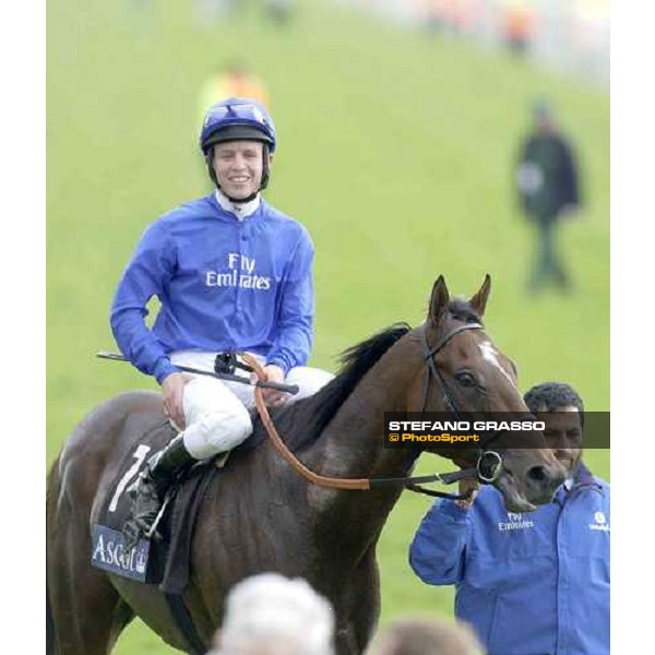 Kerrin Mc Evoy on Shamardal winners of The St.James\'s Palace Stakes York, 14th june 2005 ph. Stefano Grasso