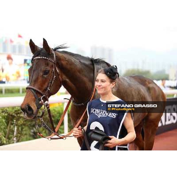 The Longines Hong Kong Cup - Cirrus des Aigles and his groom Hong Kong-Sha Tin racecourse,8th dec.2013 ph.Stefano Grasso/Longines