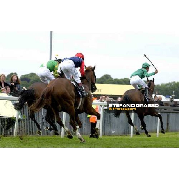 The Queen Anne Stakes Christophe Soumillon on Valixir exulting after the finish line York, 14th june 2005 ph. Stefano Grasso