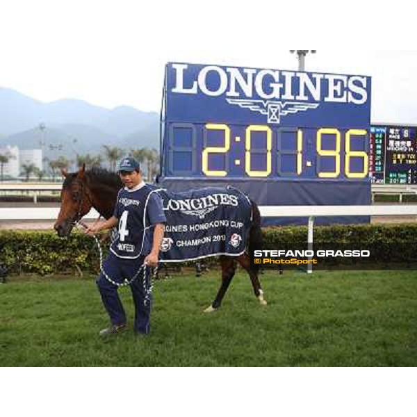 Douglas Whyte and Akeed Mofeed win the Longines Hong Kong Cup Hong Kong-Sha Tin racecourse,8th dec.2013 ph.Stefano Grasso/Longines