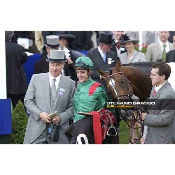 giving prize of The Queen Anne Stakes H.H. The Aga Khan with Soumillon and Valixir York, 14th june 2005 ph. Stefano Grasso