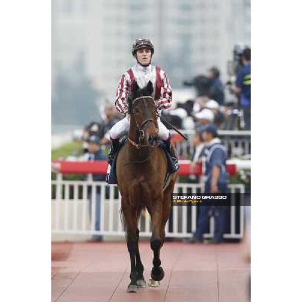 The Longines Hong Kong Cup - Christophe Soumillon on Cirrus des Aigles Hong Kong-Sha Tin racecourse,8th dec.2013 ph.Stefano Grasso/Longines
