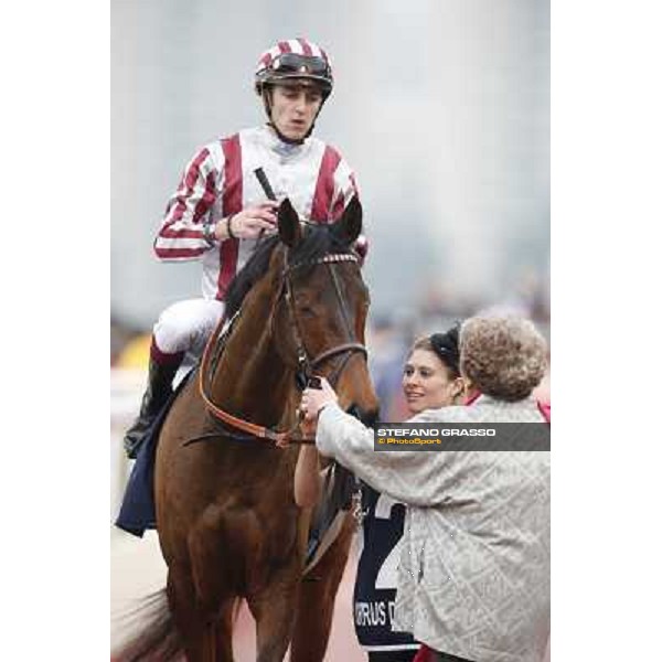 The Longines Hong Kong Cup - Christophe Soumillon on Cirrus des Aigles and Corine Barande Barbe Hong Kong-Sha Tin racecourse,8th dec.2013 ph.Stefano Grasso/Longines