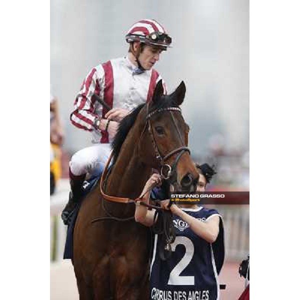 The Longines Hong Kong Cup - Christophe Soumillon on Cirrus des Aigles Hong Kong-Sha Tin racecourse,8th dec.2013 ph.Stefano Grasso/Longines