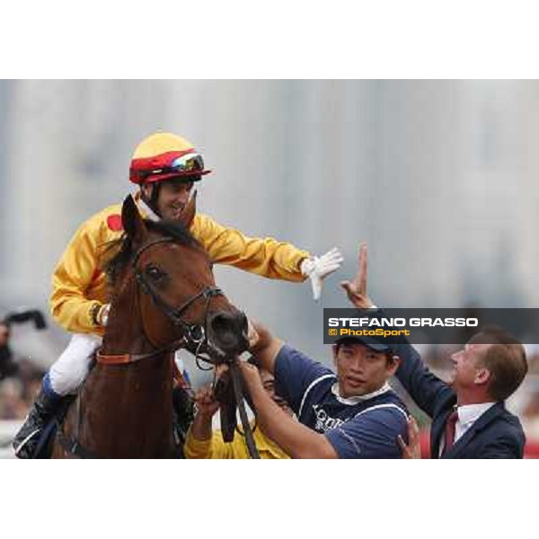 Douglas Whyte and Akeed Mofeed win the Longines Hong Kong Cup Hong Kong-Sha Tin racecourse,8th dec.2013 ph.Stefano Grasso/Longines