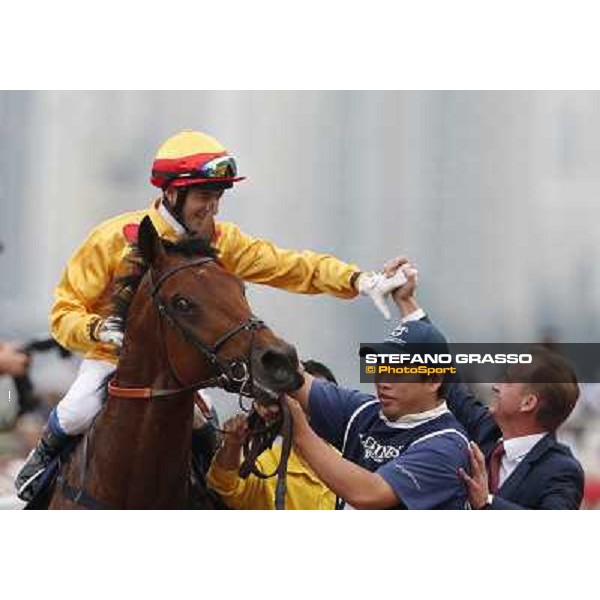 Douglas Whyte and Akeed Mofeed win the Longines Hong Kong Cup Hong Kong-Sha Tin racecourse,8th dec.2013 ph.Stefano Grasso/Longines