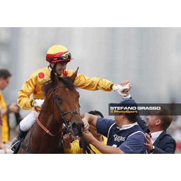 Douglas Whyte and Akeed Mofeed win the Longines Hong Kong Cup Hong Kong-Sha Tin racecourse,8th dec.2013 ph.Stefano Grasso/Longines