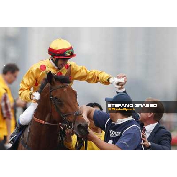Douglas Whyte and Akeed Mofeed win the Longines Hong Kong Cup Hong Kong-Sha Tin racecourse,8th dec.2013 ph.Stefano Grasso/Longines