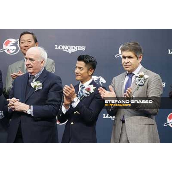 Douglas Whyte and Akeed Mofeed win the Longines Hong Kong Cup - The prize giving ceremony Hong Kong-Sha Tin racecourse,8th dec.2013 ph.Stefano Grasso/Longines