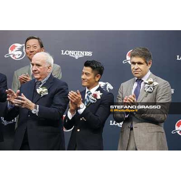Douglas Whyte and Akeed Mofeed win the Longines Hong Kong Cup - The prize giving ceremony Hong Kong-Sha Tin racecourse,8th dec.2013 ph.Stefano Grasso/Longines