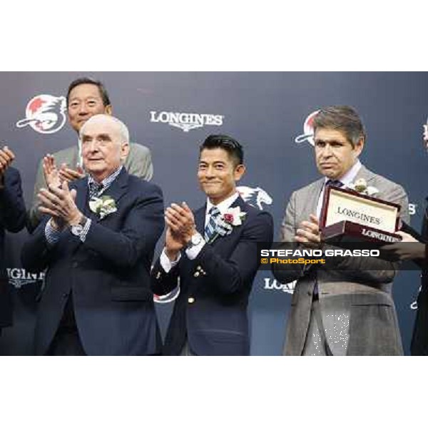 Douglas Whyte and Akeed Mofeed win the Longines Hong Kong Cup - The prize giving ceremony Hong Kong-Sha Tin racecourse,8th dec.2013 ph.Stefano Grasso/Longines