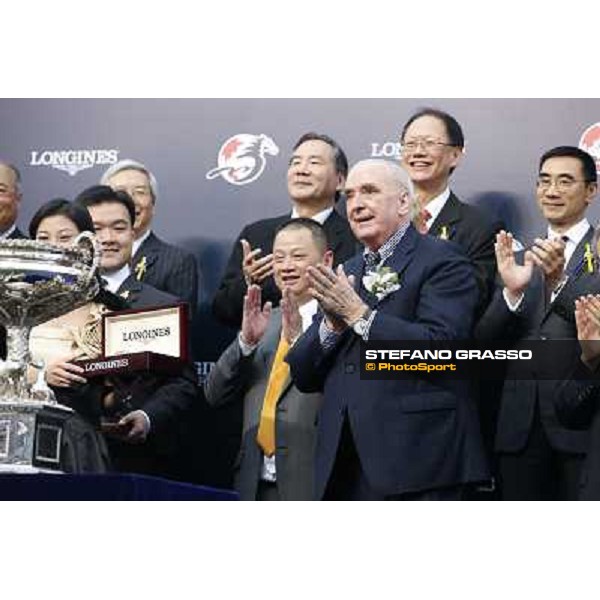 Douglas Whyte and Akeed Mofeed win the Longines Hong Kong Cup - The prize giving ceremony Hong Kong-Sha Tin racecourse,8th dec.2013 ph.Stefano Grasso/Longines
