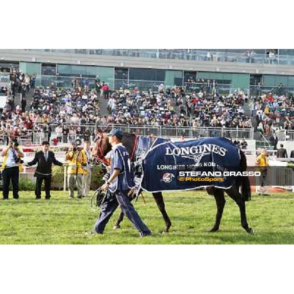 Douglas Whyte and Glorious Day win the Longines Hong Kong Mile Hong Kong-Sha Tin racecourse,8th dec.2013 ph.Stefano Grasso/Longines