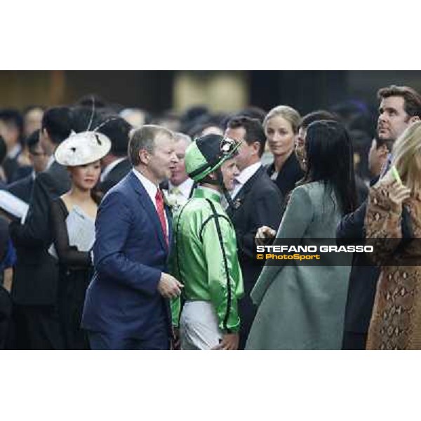 Winfried Engelbrecht-Bresges and Zac Purton in the paddock Hong Kong-Sha Tin racecourse,8th dec.2013 ph.Stefano Grasso/Longines