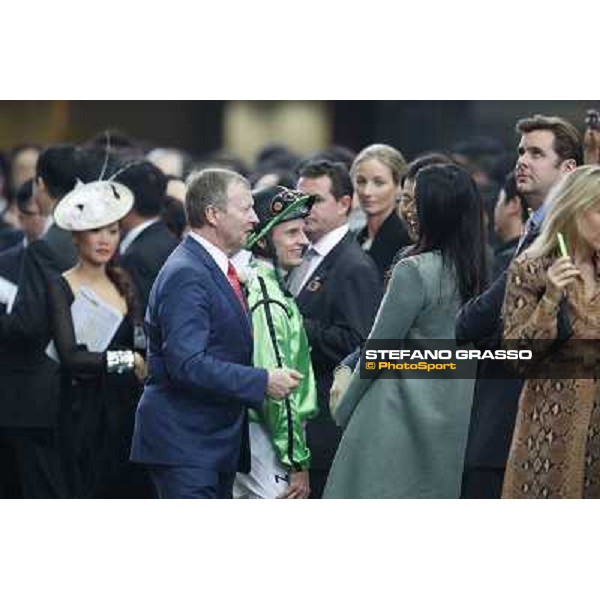Winfried Engelbrecht-Bresges and Zac Purton in the paddock Hong Kong-Sha Tin racecourse,8th dec.2013 ph.Stefano Grasso/Longines