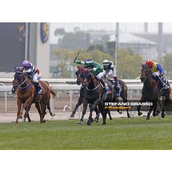 Douglas Whyte and Glorious Day win the Longines Hong Kong Mile Hong Kong-Sha Tin racecourse,8th dec.2013 ph.Stefano Grasso/Longines