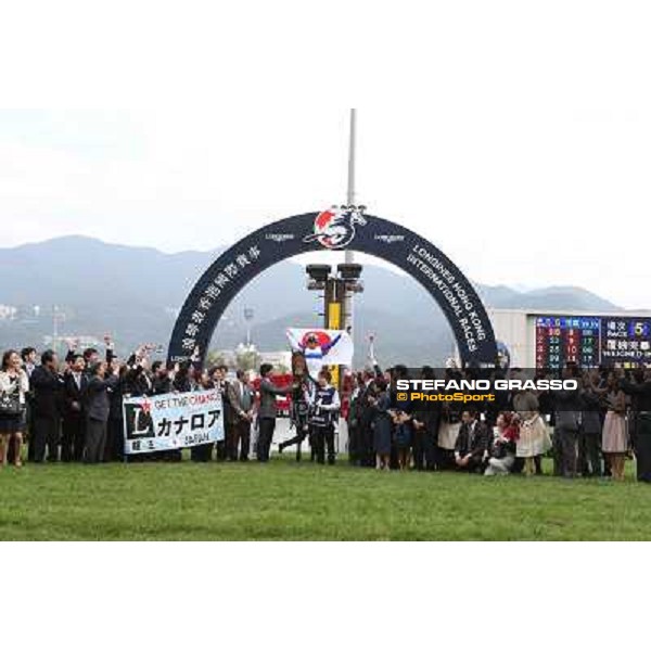 Yasunari Iwata and Lord Kanaloa win the Longines Hong Kong Sprint Hong Kong-Sha Tin racecourse,8th dec.2013 ph.Stefano Grasso/Longines