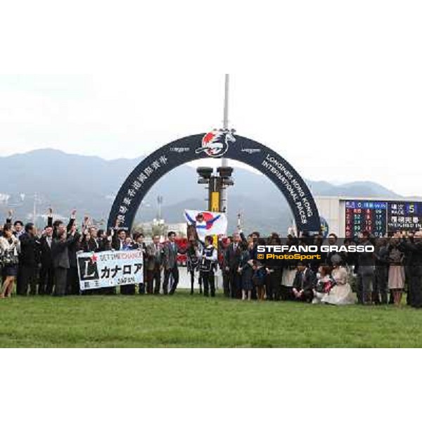 Yasunari Iwata and Lord Kanaloa win the Longines Hong Kong Sprint Hong Kong-Sha Tin racecourse,8th dec.2013 ph.Stefano Grasso/Longines