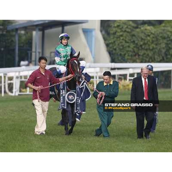 Douglas Whyte and Glorious Day win the Longines Hong Kong Mile Hong Kong-Sha Tin racecourse,8th dec.2013 ph.Stefano Grasso/Longines