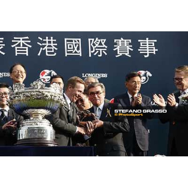 Douglas Whyte and Glorious Day win the Longines Hong Kong Mile - The Prize giving ceremony Hong Kong-Sha Tin racecourse,8th dec.2013 ph.Stefano Grasso/Longines
