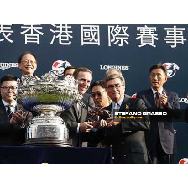 Douglas Whyte and Glorious Day win the Longines Hong Kong Mile - The Prize giving ceremony Hong Kong-Sha Tin racecourse,8th dec.2013 ph.Stefano Grasso/Longines