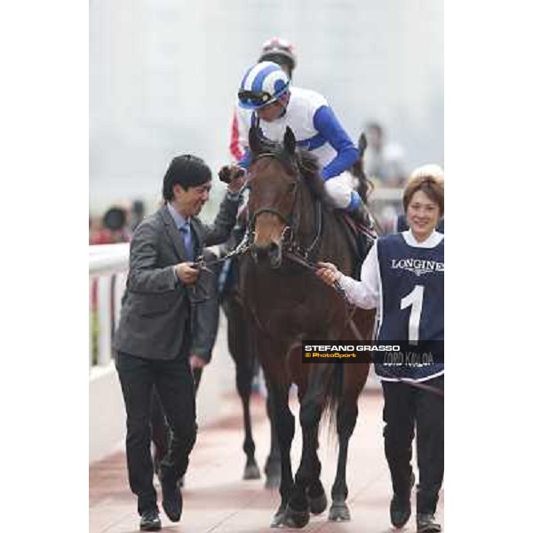 Yasunari Iwata and Lord Kanaloa win the Longines Hong Kong Sprint Hong Kong-Sha Tin racecourse,8th dec.2013 ph.Stefano Grasso/Longines