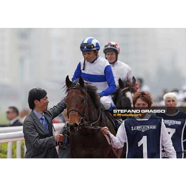 Yasunari Iwata and Lord Kanaloa win the Longines Hong Kong Sprint Hong Kong-Sha Tin racecourse,8th dec.2013 ph.Stefano Grasso/Longines