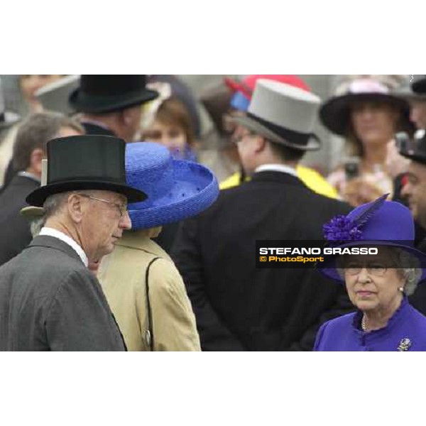 H.M. The Queen in the parade ring of the Prince of Wales\'s Stakes Royal Ascot at York, 2nd day York, 15th june 2005 ph. Stefano Grasso