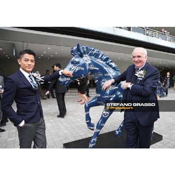 The Longines Hong Kong International Races - Fashion and Races - Walter von Kanel and Aaron Kwok Hong Kong-Sha Tin racecourse,8th dec.2013 ph.Stefano Grasso/Longines
