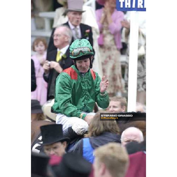 Mick Kinane on Azamour winner of the Prince of Wales\'s Stakes Royal Ascot at York, 2nd day York, 15th june 2005 ph. Stefano Grasso