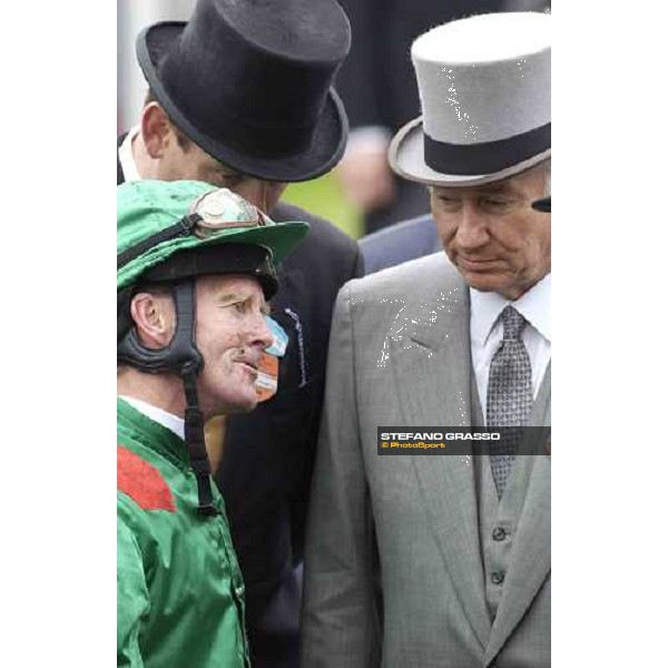 H.H. The Aga Khan owner of Azamour and Mick Kinane Royal Ascot at York, 2nd day York, 15th june 2005 ph. Stefano Grasso