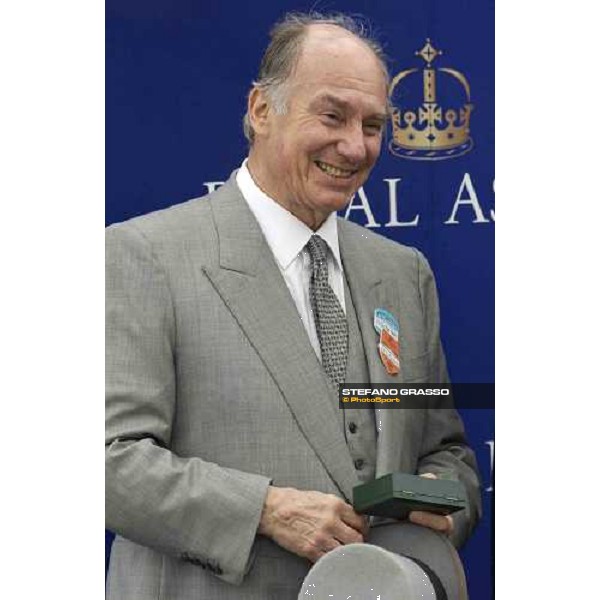 H.H. The Aga Khan owner of Azamour winner of the Prince of Wales\'s Stakes Royal Ascot at York, 2nd day York, 15th june 2005 ph. Stefano Grasso