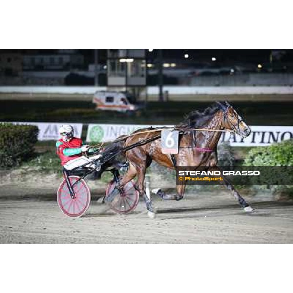 Racing Gran Premio Tino Triossi - Roberto Andreghetti with Princess Grif Napoli - Ippodromo di Agnano,14 dicembre 2013 ph.Stefano Grasso/Ippodromi Partenopei